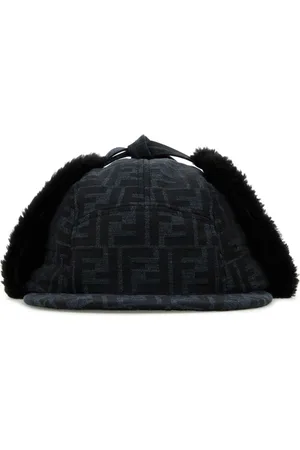 Fendi FF- logo canvas hat