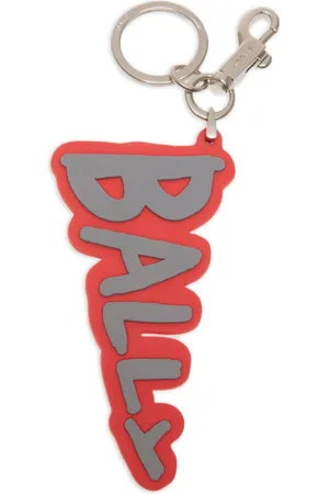 Bally Contrasting logo keychain