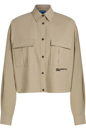 Karl Lagerfeld Boxy utility shirt
