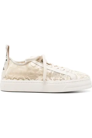 Chloé Lauren lace-detail sneakers