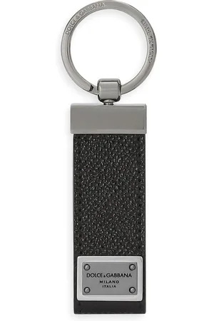 Dolce & Gabbana Logo-tag leather keyring