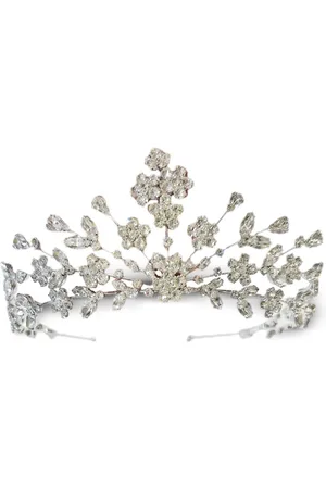 Jennifer Behr Miriam crystal-embellished tiara headband