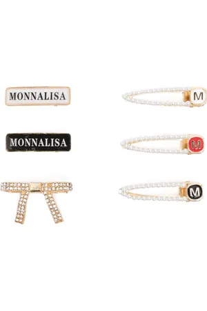 MONNALISA Six-pack logo-embellished hair clips