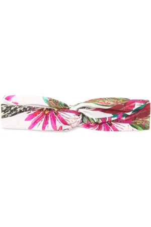 Lygia & Nanny Bethania floral-print twisted head band