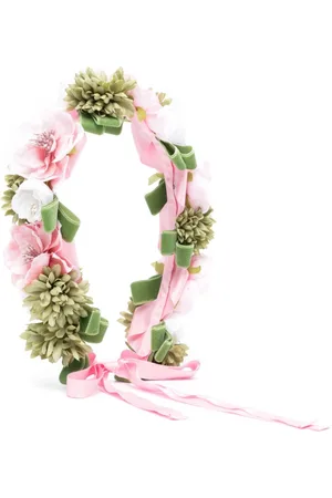 COLORICHIARI Appliqué-floral crown