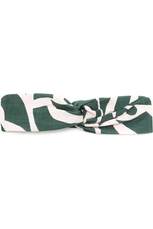 Lygia & Nanny Bethania graphic-print twisted head band