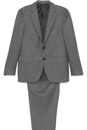 CANALI Herringbone-pattern suit