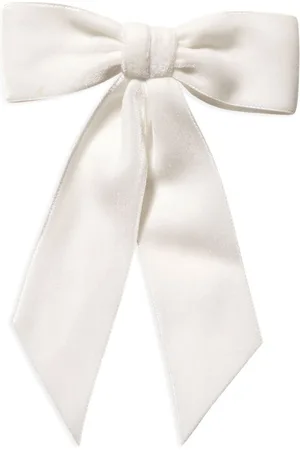 Jennifer Behr Large velvet bow barrette