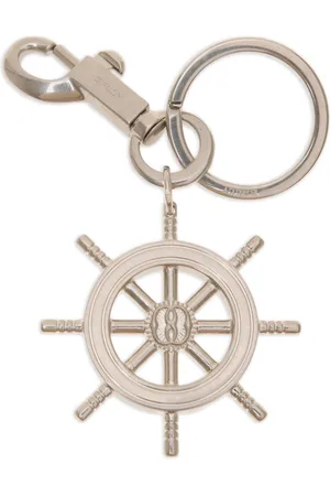 Bally Helm-charm metal keyring