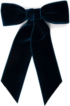 Jennifer Behr Bow-detail velvet clip