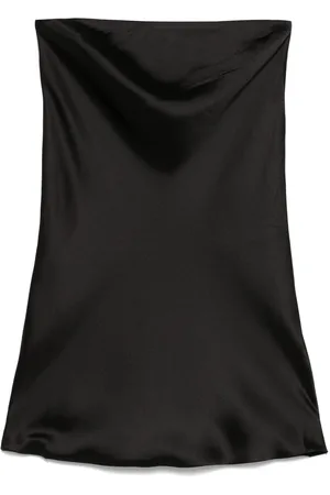 Norma Kamali Bias-cut strapless mini dress