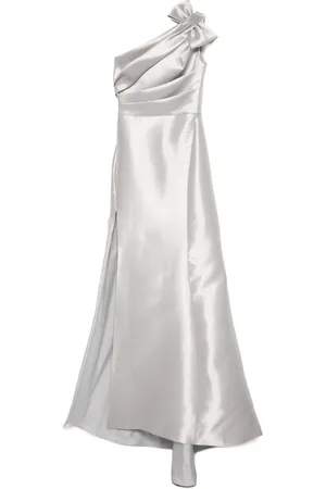 Amsale Mikado draped bodice Gown