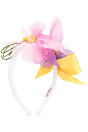 MONNALISA Floral appliqué hairband