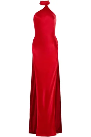 Retrofete Jagger satin-finish maxi dress