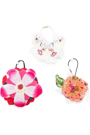 AMIR SLAMA Floral-appliqué hair tie