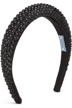 Prada Crystal-embellished satin headband