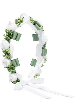 COLORICHIARI Floral-appliqué head band