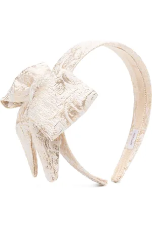 MONNALISA Metallic-bouclé head band
