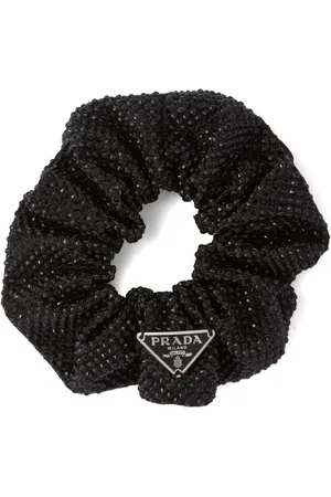 Prada Crystal-embellished satin scrunchie
