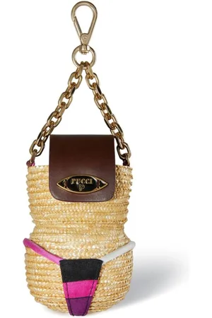 Puccini Woven leather key chain