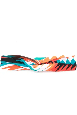 Lygia & Nanny Bethania graphic-print twisted head band
