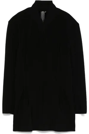 Norma Kamali Shoulder-pads zip mini dress