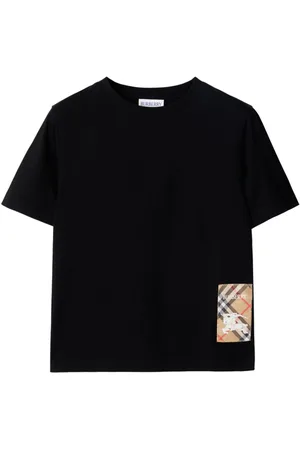 Burberry Check Label cotton T-shirt