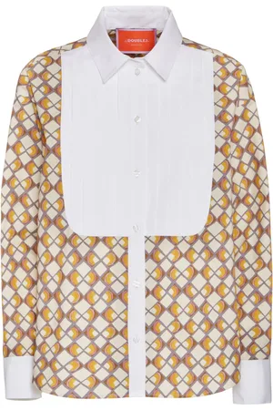 La DoubleJ Geometric-print shirt