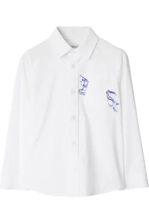Burberry Equestrian Knight Design-detailed shirt