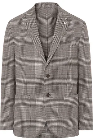 LUIGI BIANCHI MANTOVA Plaid check blazer