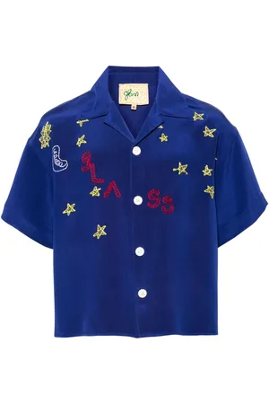 Glass Cypress NIGHTSKY SILK SHIRT " "