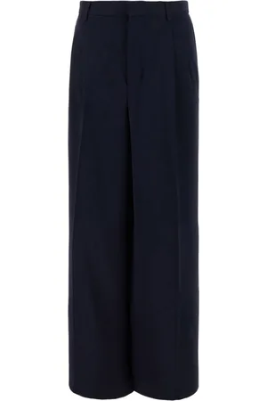 Ami Pleated wide-leg trousers