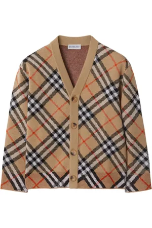 Burberry Check wool cardigan
