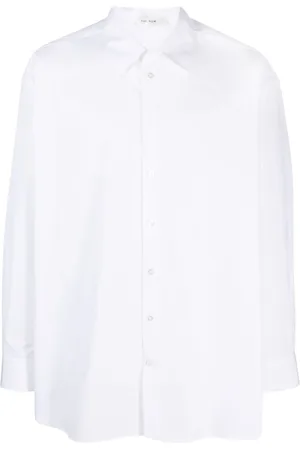 The Row Lukre long-sleeve cotton shirt