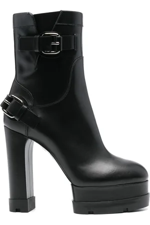 Casadei 130mm leather ankle boots