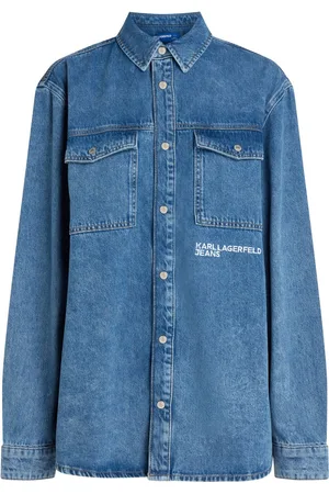 Karl Lagerfeld Logo-embroidered shirt