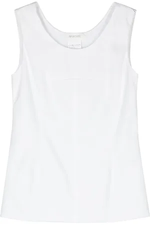 Sportmax Padded-panels sleeveless blouse
