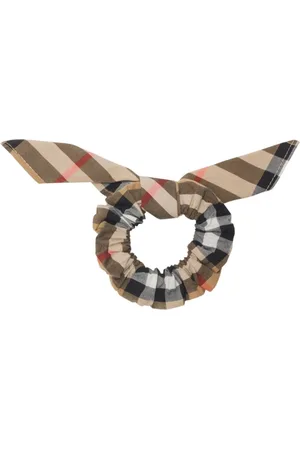 Burberry Checked cotton scrunchie