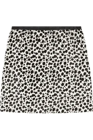 VERSACE Dalmatian-print mini skirt