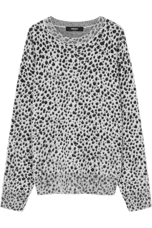 VERSACE Dalmatian-print sweater