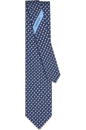 Salvatore Ferragamo Swan-print silk tie