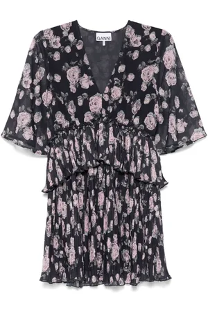 Ganni Floral-print mini dress