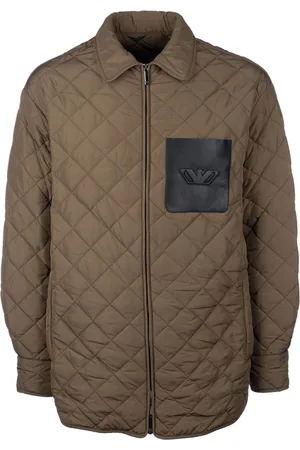 Emporio Armani Logo-embossed quilted jacket