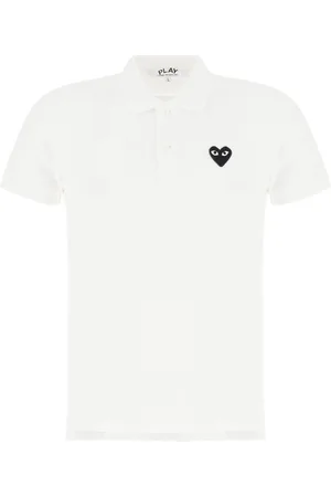 Comme des Garçons Piqué-weave polo shirt