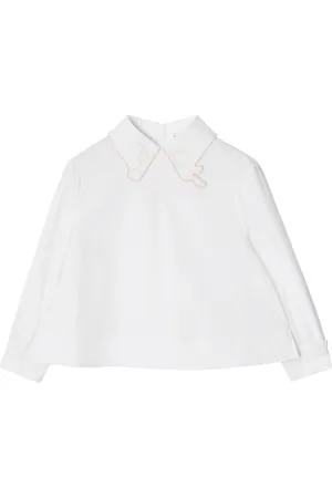 Burberry Embroidered-collar shirt
