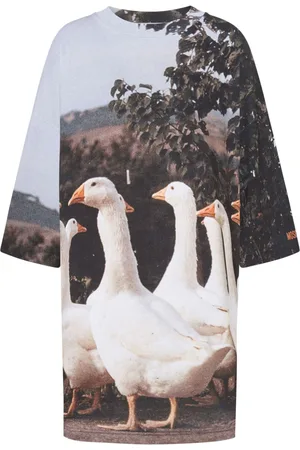 Moschino Goose-motif mini dress
