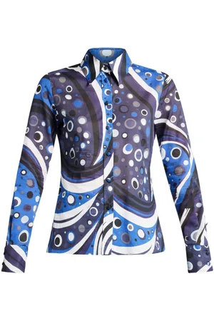 Puccini Fontane-print cotton shirt