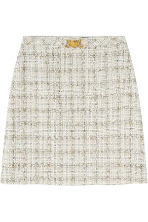 VERSACE Tweed A-line mini skirt