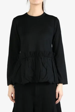 Comme des Garçons Draped hem blouse