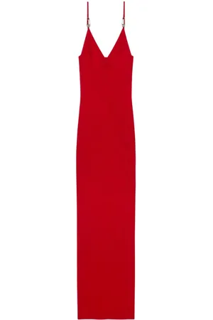 VERSACE Safety Pin slip midi dress